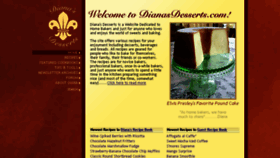 What Dianasdesserts.com website looked like in 2017 (6 years ago)
