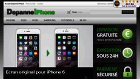 What Depanne-iphone.com website looked like in 2017 (7 years ago)