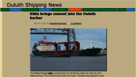 What Duluthshippingnews.com website looked like in 2017 (6 years ago)