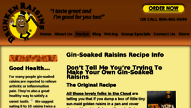 What Drunkenraisins.com website looked like in 2017 (6 years ago)