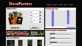 What Daveposters.com website looked like in 2017 (6 years ago)
