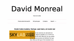 What Davidmonreal.com website looked like in 2017 (6 years ago)