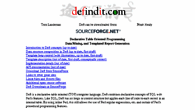 What Defindit.com website looked like in 2017 (6 years ago)