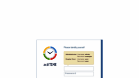 What Demo.actitime.com website looked like in 2017 (7 years ago)