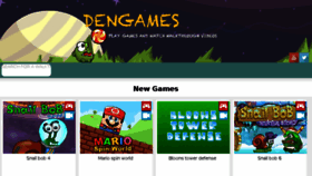 What Dengames.com website looked like in 2017 (6 years ago)