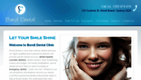 What Dentistbondisydney.com.au website looked like in 2017 (6 years ago)