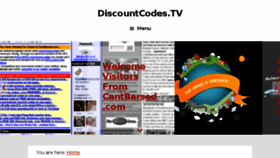 What Discountcodes.tv website looked like in 2017 (6 years ago)