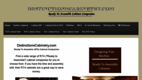 What Distinctionscabinetry.com website looked like in 2017 (6 years ago)