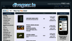 What Divegear.ie website looked like in 2017 (6 years ago)