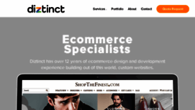 What Diztinct.com website looked like in 2017 (6 years ago)
