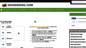 What Dooziedog.com website looked like in 2017 (6 years ago)