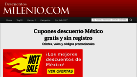 What Descuentos.milenio.com website looked like in 2017 (6 years ago)