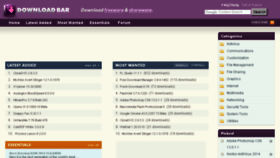 What Downloadbar.com website looked like in 2017 (6 years ago)