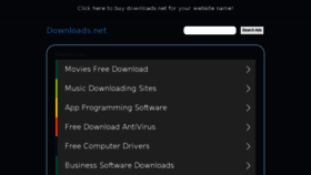 What Downloads.net website looked like in 2017 (6 years ago)