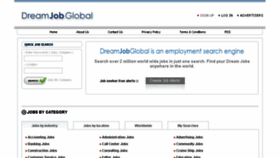 What Dreamjobglobal.com website looked like in 2017 (6 years ago)