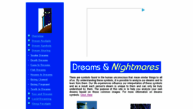What Dreamsnightmares.com website looked like in 2017 (6 years ago)