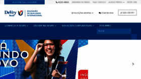 What Devry.com.br website looked like in 2017 (6 years ago)
