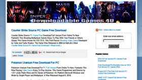 What Downloadablegames4u.blogspot.in website looked like in 2017 (6 years ago)