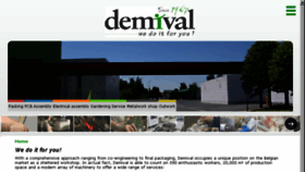 What Demival.be website looked like in 2017 (6 years ago)