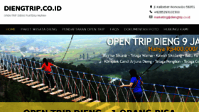 What Diengtrip.co.id website looked like in 2017 (6 years ago)
