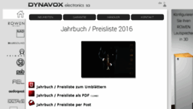 What Dynavox.ch website looked like in 2017 (6 years ago)