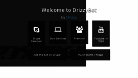 What Drizzybot.com website looked like in 2017 (6 years ago)