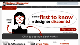 What Designerdiscounted.com website looked like in 2017 (6 years ago)