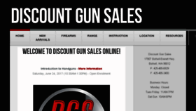 What Discountgunsales.com website looked like in 2017 (6 years ago)
