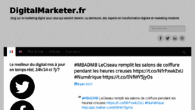 What Digitalmarketer.fr website looked like in 2017 (6 years ago)