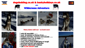 What Dogsledding.co.uk website looked like in 2017 (6 years ago)