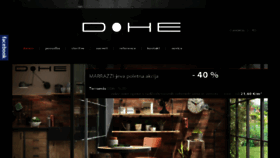 What Dohe.si website looked like in 2017 (6 years ago)