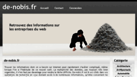 What De-nobis.fr website looked like in 2017 (6 years ago)