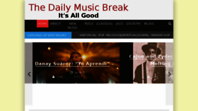 What Dailymusicbreak.com website looked like in 2017 (6 years ago)