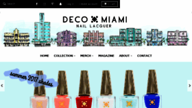 What Deco.miami website looked like in 2017 (7 years ago)