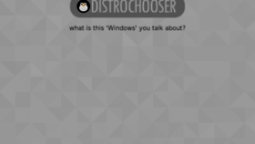 What Distrochooser.de website looked like in 2017 (6 years ago)