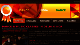 What Danceindiadance.com website looked like in 2017 (6 years ago)