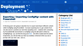 What Deploymentshare.com website looked like in 2017 (8 years ago)