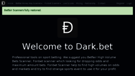 What Dark.bet website looked like in 2017 (6 years ago)