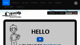 What Digitemb.com website looked like in 2017 (6 years ago)