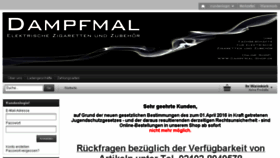 What Dampfmal-shop.de website looked like in 2017 (6 years ago)