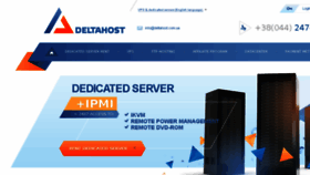 What Deltahost.com website looked like in 2017 (6 years ago)
