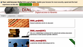 What Dial.uclouvain.be website looked like in 2017 (6 years ago)