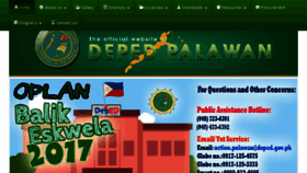 What Depedpalawan.com.ph website looked like in 2017 (6 years ago)
