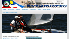What Denversailing.org website looked like in 2017 (6 years ago)