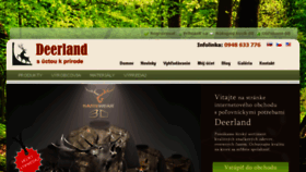 What Deerland.sk website looked like in 2017 (6 years ago)