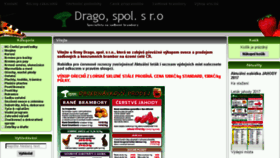 What Drago.cz website looked like in 2017 (6 years ago)