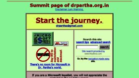 What Drpartha.org.in website looked like in 2017 (6 years ago)