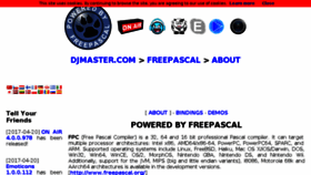 What Djmaster.com website looked like in 2017 (6 years ago)