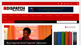 What Dispatch.ug website looked like in 2017 (6 years ago)