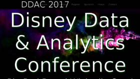 What Disneydataconference.com website looked like in 2017 (6 years ago)